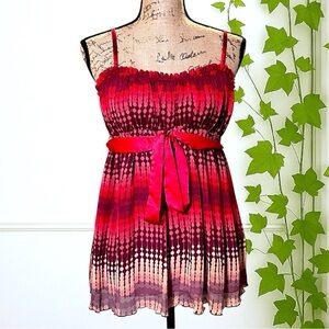 Mixit 100% Polyester Red Camisole Size XS Juniors